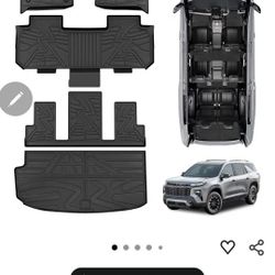Chevy Traverse Plastic Floor Mats – Good Condition