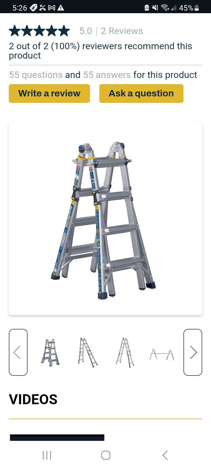 Werner 18 Ft Ladder