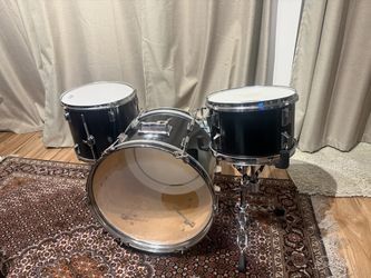 Black Stencil Drum Kit