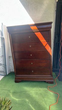 Brown Wood Dresser