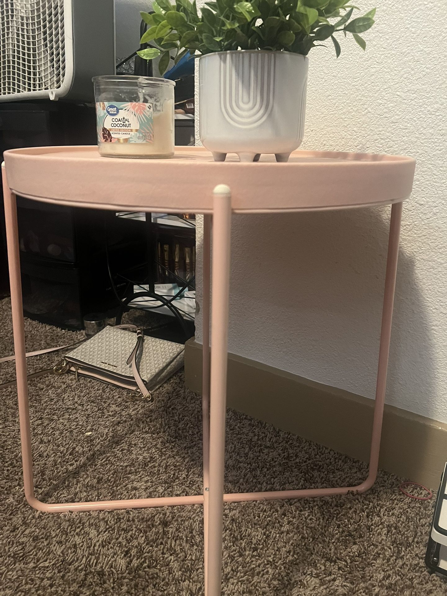 Pink Side Table