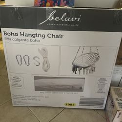 Hammock Chair Camping Hammock Portable Hammock Hanging Rope Swing, Max 500 lbs Hammock Swing, 2 Cushions Included, Warm and Soft as Mother's Embrace, 