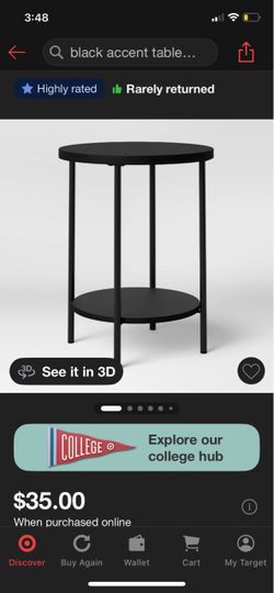 Black Accent Table