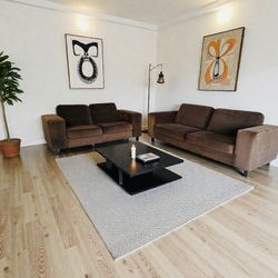 EQ3 Hugo Deep Couch & Loveseat Set Bela Bonbon 3-Seater & 2-Seater FREE DELIVERY