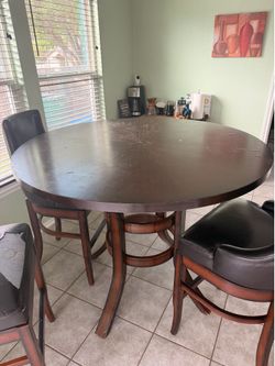 Round Counter Height Dining Table