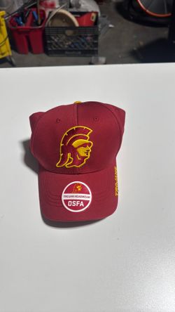 cardinal and gold USC Trojans cap