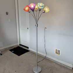 68” Multicolored Floor Lamp