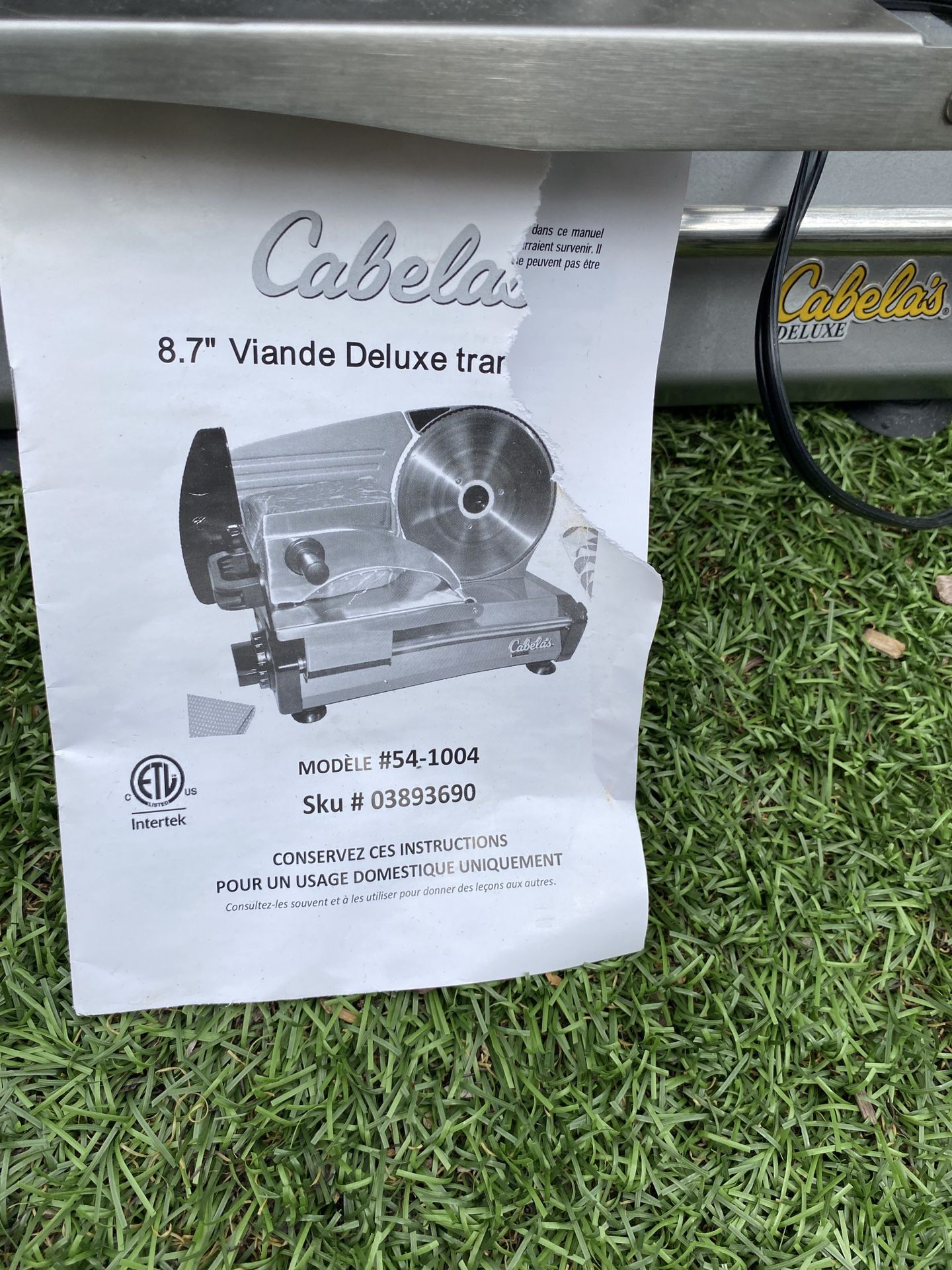 Cabelas 8.7 Deluxe Meat Slicer