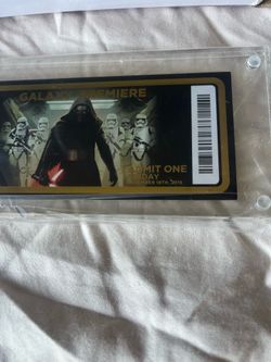Star Wars - Episode VII limited edition movie ticket