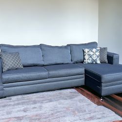 Navy Sofa Sectional (Free Delivery)