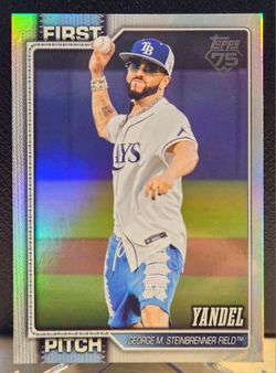 2026 Topps Series 2 First Pitch Yandel #FP-12 Holo Foil Rays