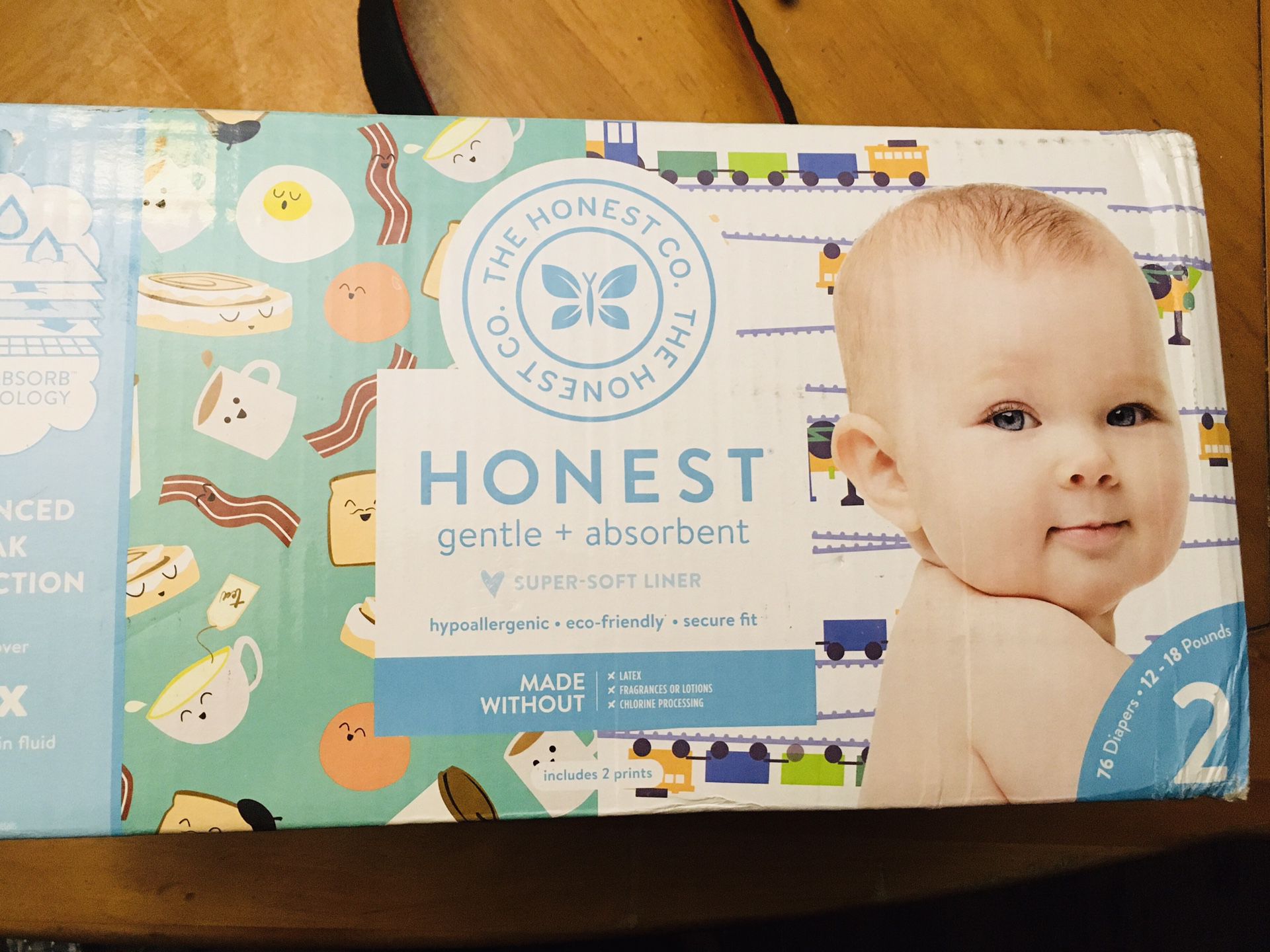 Honest Diapers Size 2 12-18lbs