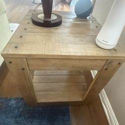 Rustic Side Table - Almost New 