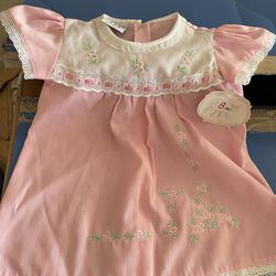 NEW Baby Girl Pink Dress- 6 months