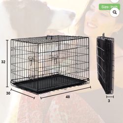 48L Dog kennel Open Box Never Used