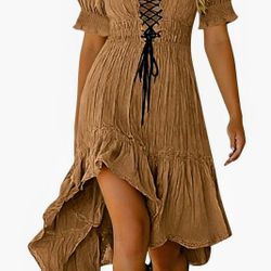 Cute Western Dress New 2XL