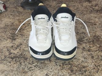 Nike Air Jordan Big Fund Premium White Gold Black Size 10.5