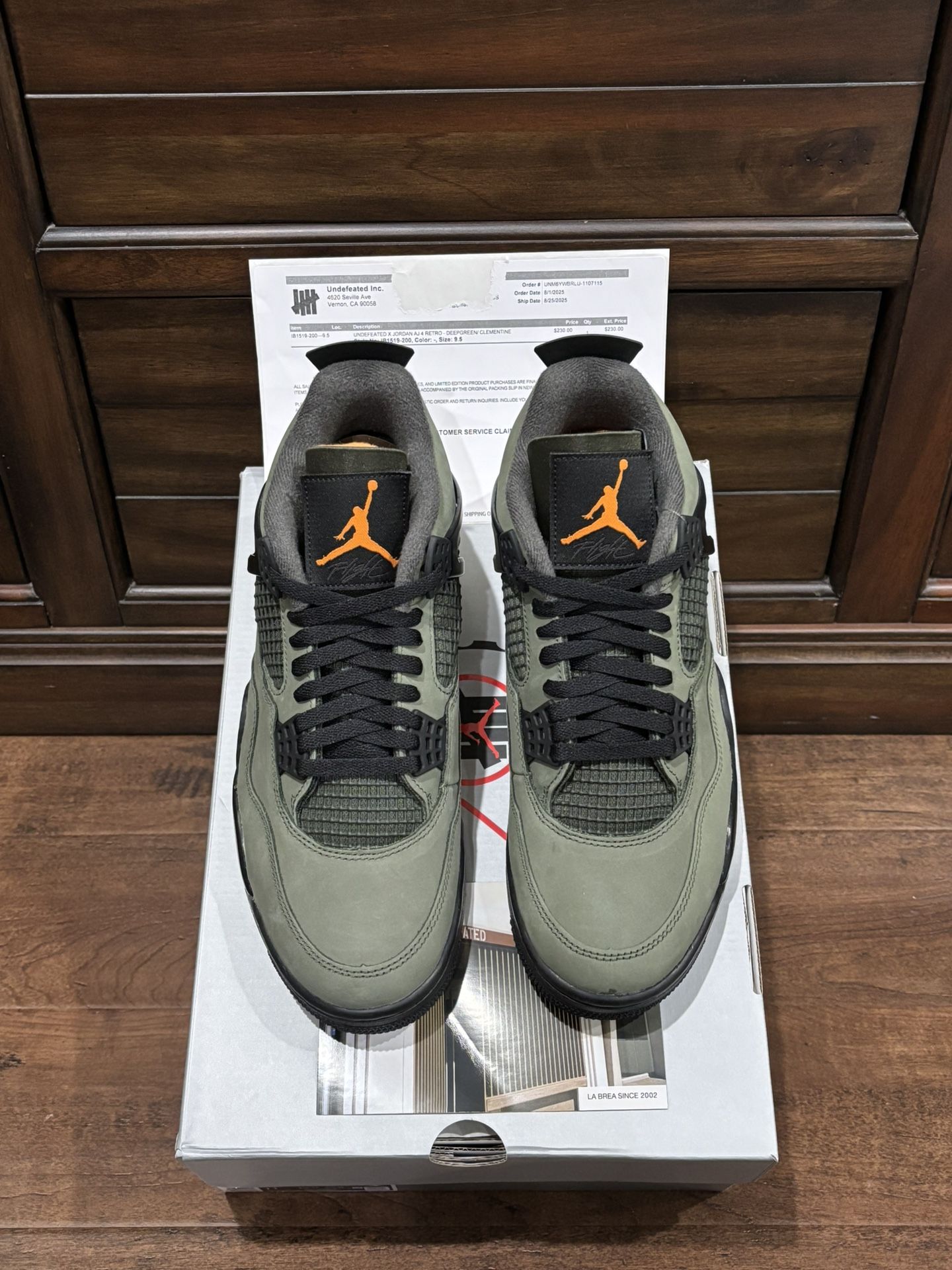 Nike Air Jordan 4 Undefeated 9.5
