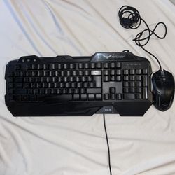 Havit Gaming Keyboard and Mouse Combo, Backlit Computer keyboards and RGB Gaming Mouse, Gaming Acces
