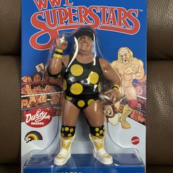 LJN WWE Superstars Dusty Rhodes Wrestling Figure MOC Mattel