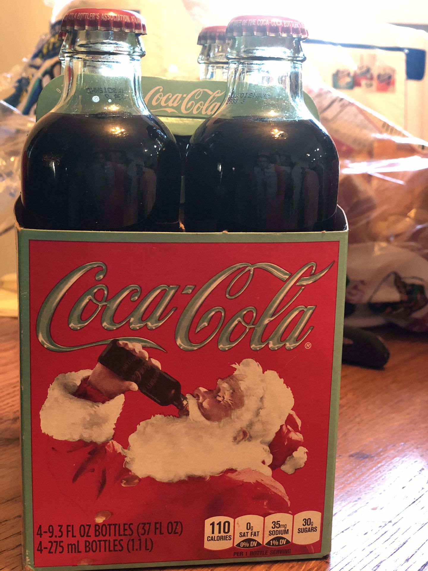 Vintage Coca-Cola 125th Anniversary Christmas bottles