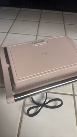 COOK WITH COLOR Panini Maker 2-Slice Panini Press Electric Grill, 760 Watts, Pink