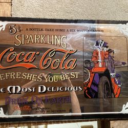 Antique Coke Table Glass