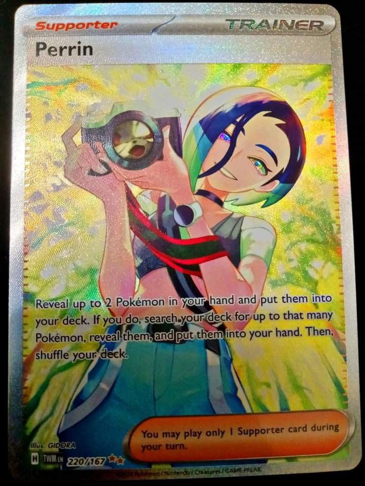 Perrin Twilight Masquerade 220/167 Special Illustration Rare Pokémon Mint