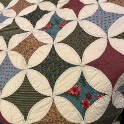 Vintage Handmade Queen Quilt