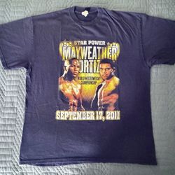 Vintage T-Shirt Mayweather vs Ortiz (2011) Size XL 