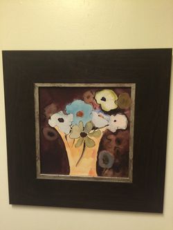 Vase with flower wall art "nice picture"