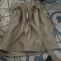  New Leather Skirt Xs 