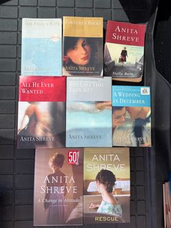 ANITA SHREVE COLLECTION — 8 BESTSELLING NOVELS — $35