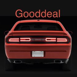 LED Tail Lights Housing; Red/Clear Lens Dodge (08-14 Challenger)