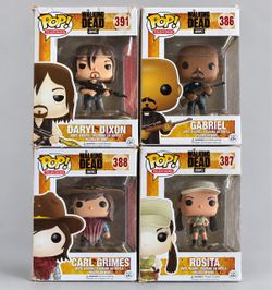 The Walking Dead Funko Pop! 4 Piece Collectors  Lot