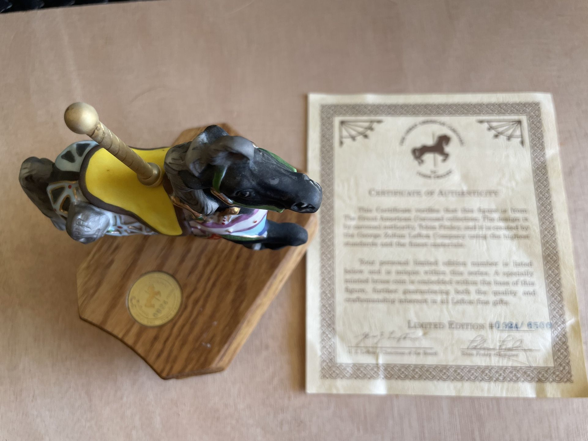 Carousel Horse Musical W COA