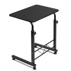 Portable Laptop Table Adjustable Height Desk - Black