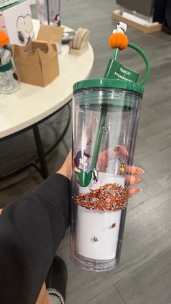 Starbucks Clear Snoopy Tumbler