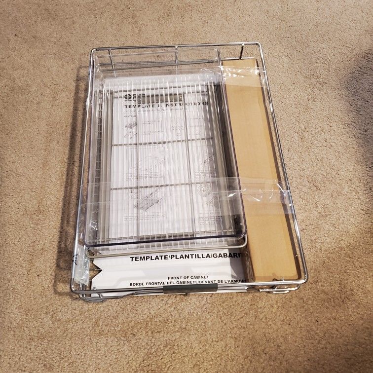 Under cabinet sliding organizer (brand new/no box)