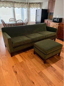 Custom couch and ottoman