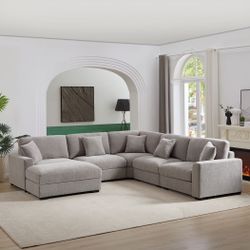 Brand New Modern Style Large Sectional Sofa, 4 Colors Available 