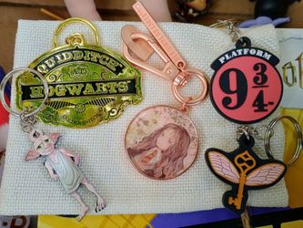 Harry Potter keychains/pins