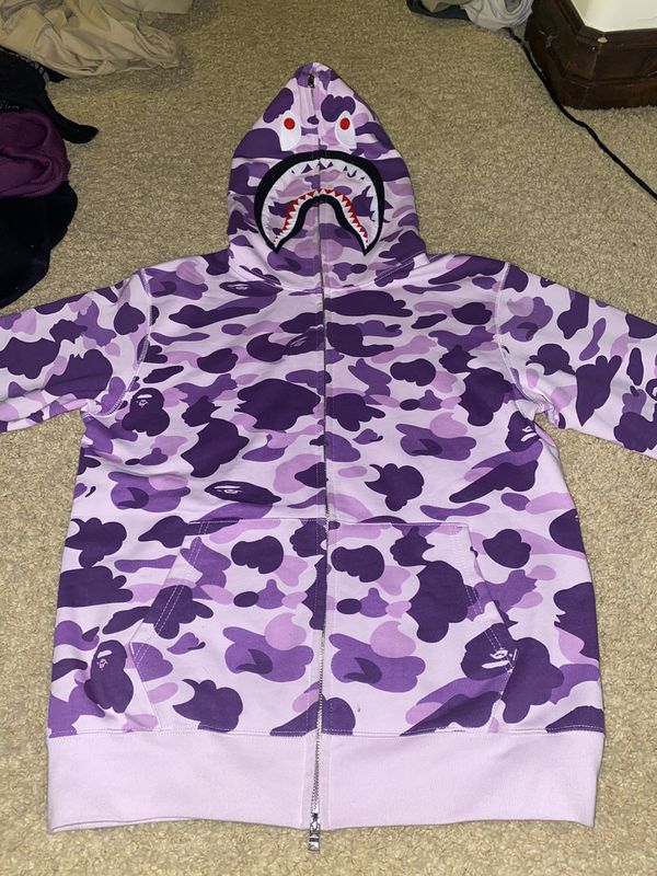 Bape Taipei City Limited 10th Ani Store Camo Shark Hoodie for Sale in ...