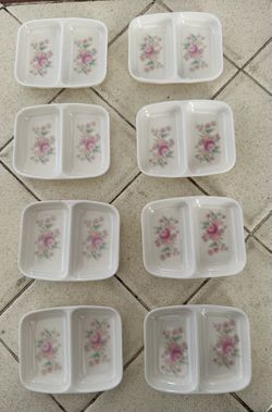 Melamine Ware - Divided Dishes - Floral Pattern