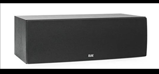 Elac DC62-BK Debut 2.0 Dual 6-1/2" Woofer 2-Way Center Channel Speaker, Black