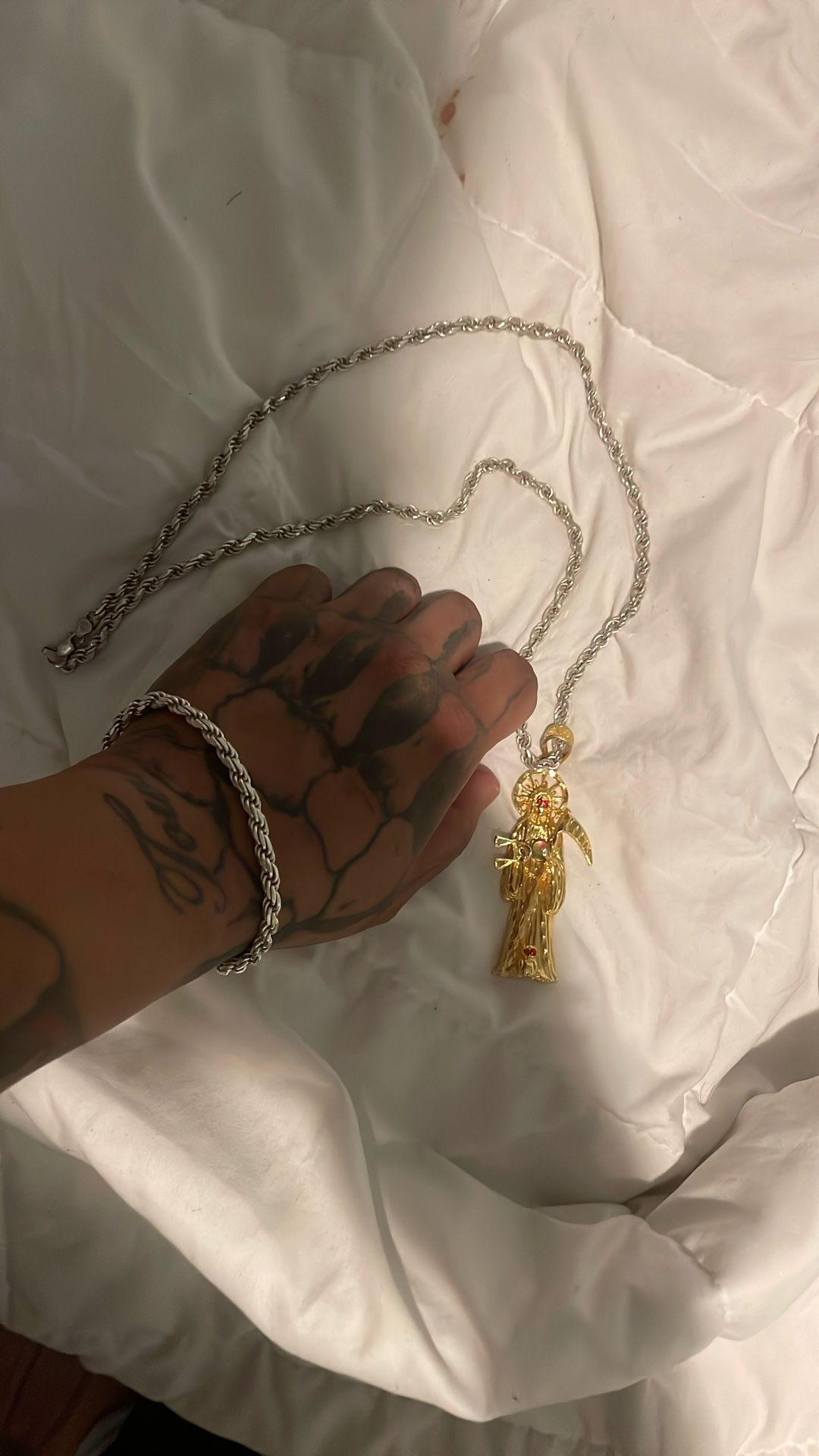 Silver .925 Chain With Bracelet 