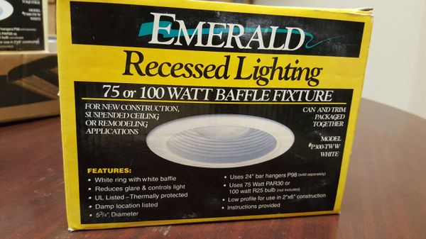 Recessed Lighting By Emerald 75 Or 100 Watt Baffle Fixture For In Addison Il Offerup Recessed Lighting By Emerald 75 Or 100 Watt Baffle Fixture For In Addison Il Offerup