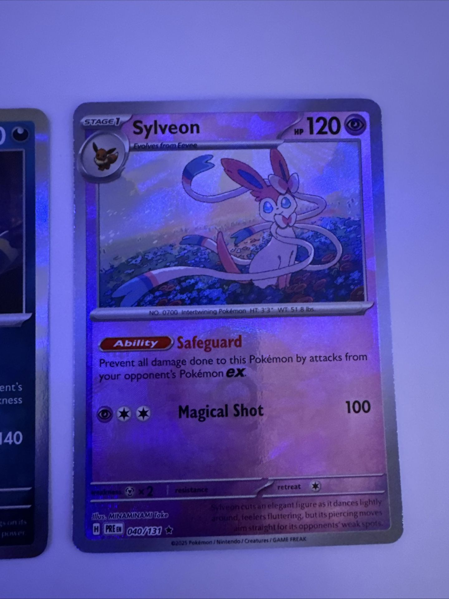 2025 POKEMON PRE EN-PRISMATIC EVOLUTIONS MASTER BALL REVERSE HOLO SYLVEON