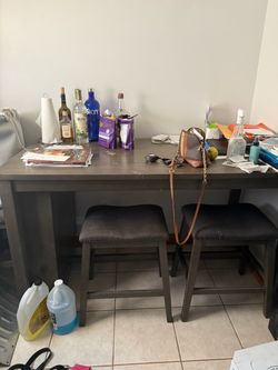 Dining room table with four chairs