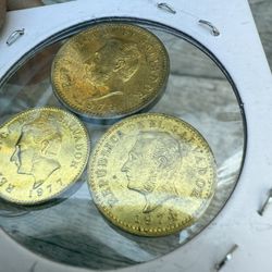 Monedas De El Salvador 3,2,1 Centavos 
